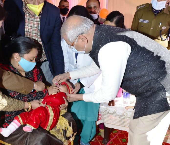 Governor Launches Pulse Polio Campaign in Kangra