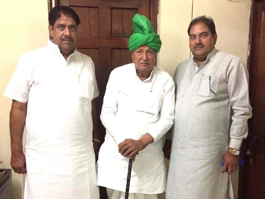 Om Prakash Chautala's sons Ajay and Abhay Chautala 