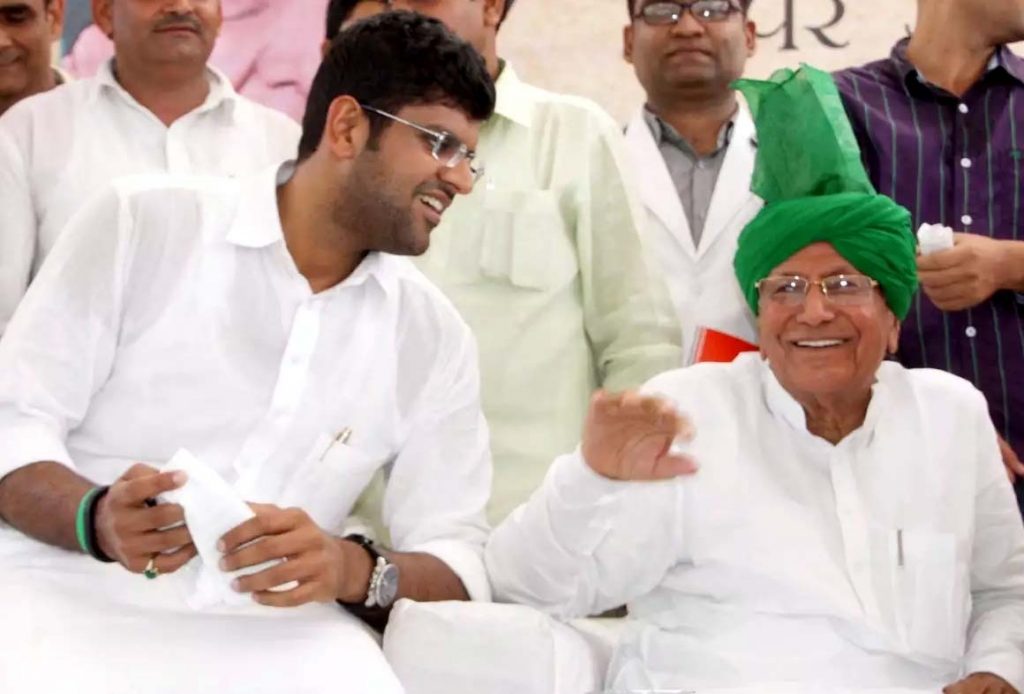 Om Prakash Chautala and Dushyant Chautala