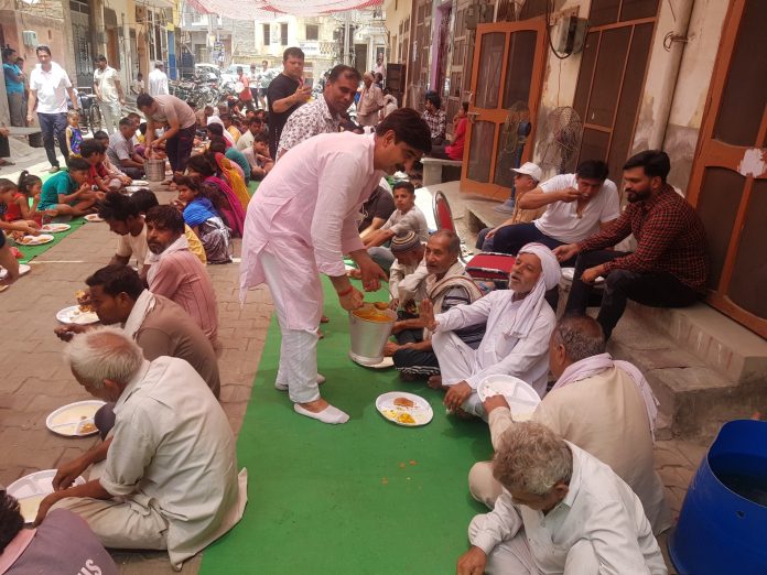 Panipat news/Bhandara on the Bhumiakhed of the city - wishing for happiness and peace