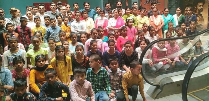 Children Watched Prithviraj Movie in Dimple Cinema