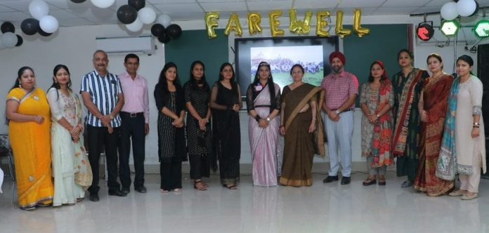 Organizing farewell ceremony for third year students in IB PG College