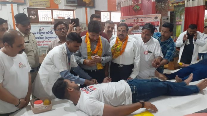 Yamunanagar News/Blood donation Camp on Pandit Chandrashekhar Azad's Jayanti