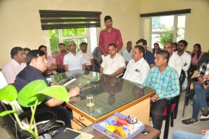 Kaithal News/Hafed Chairman Kailash Bhagat inspects Hafed's office and warehouses