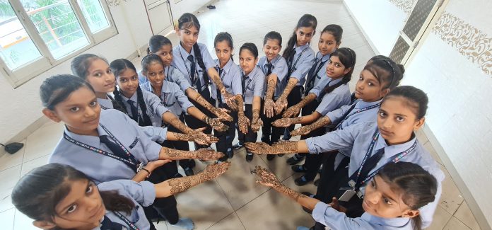 Kaithal News/Hariyali Teej Festival celebrated with pomp in BRDM Public School