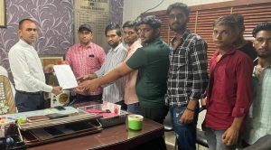 Panipat News/INSO gave a memorandum to Roadways General Manager Kuldeep Jangra