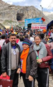 Panipat News/Councilor Lokesh Nagroo and his family came out from the Amarnath cave and a minute later the cloud burst.