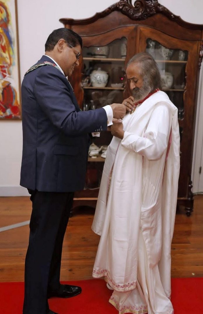 Panipat News/Sri Sri Ravi Shankar honored with country's highest civilian honor in Suriname: Kusum Dhiman