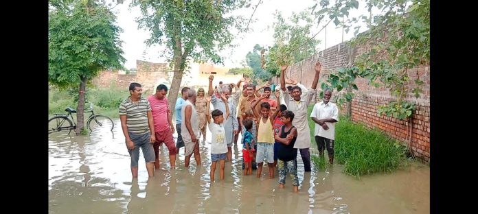 Dirty Water Accumulated in Dachar's Street