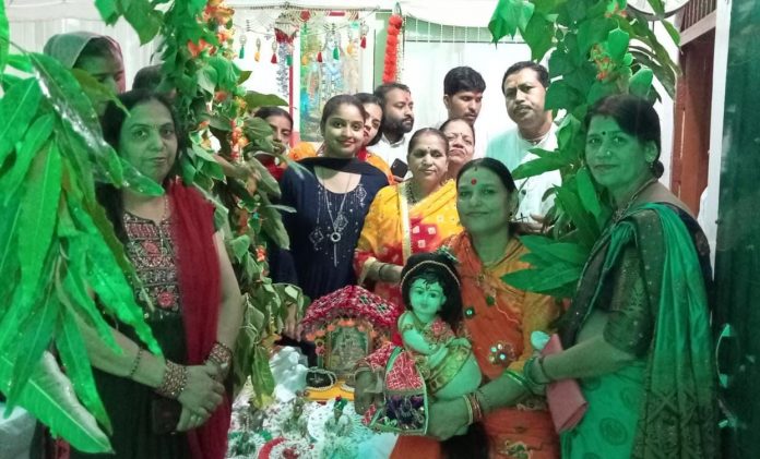 Panipat News/Teej festival celebrated with gaiety in Ganga Dham temple