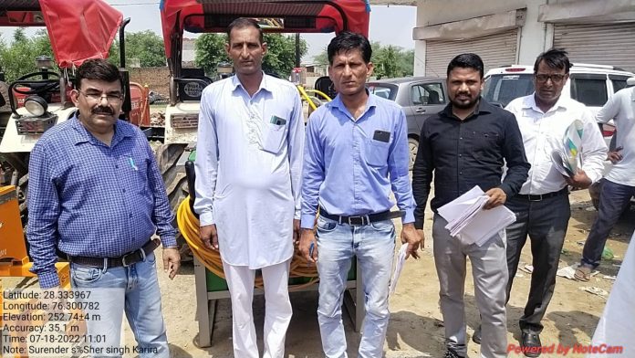 Physical Verification of Agricultural Implements of Farmers