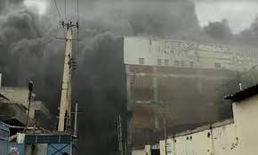 Fire in Charan Paduka Shoe Factory