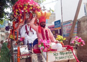 Mahendragarh News/Huge Kalash Yatra taken out before Shrimad Bhagwat Katha