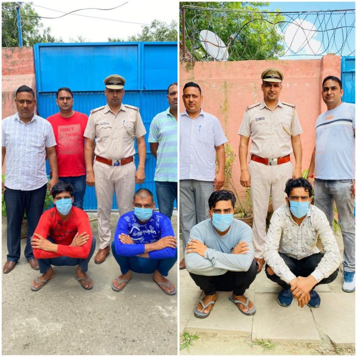 Panipat News/Four accused arrested for stealing thread worth lakhs of rupees from factory