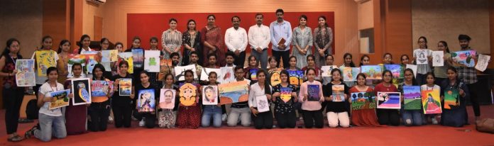 Tanvi and Chand got first place in painting competition