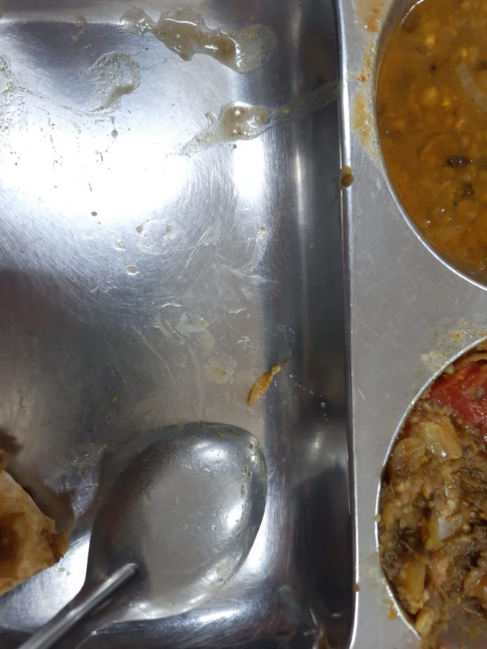 Insects found in girl's hostel food