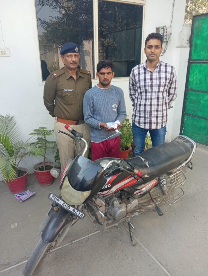 Panipat News/Drug smuggler arrested with 115 grams of charas