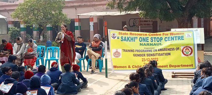 Organized gender sensitivity awareness program at Organized Model Sanskriti School Ateli