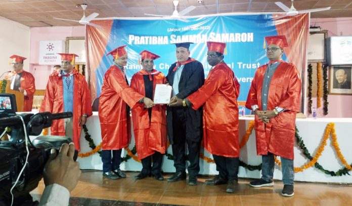 District Information Public Relations Officer Dr. Sunil Kumar Bastada honored with Ph.D.