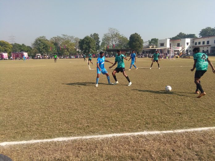 The tournament is going on at the Sikh National College Sports Ground in Banga.