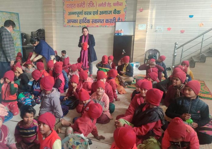 Panipat News/Children recited Hanuman Chalisa