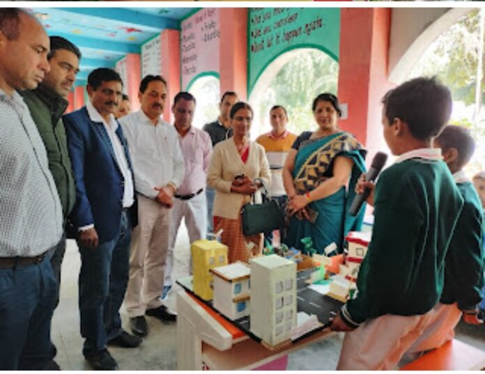 Exhibition organized on Science Day at Johadmajra Government School