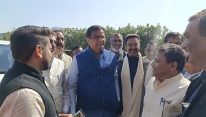 BJP state president OP Dhankhar arrived to take stock of Amit Shah's visit