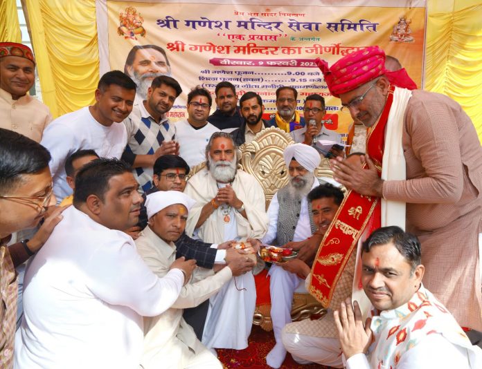 Panipat News/Ganesh temple will be a scenic spot in Ram Lal Chowk: Geeta Manishi Gyananand Maharaj