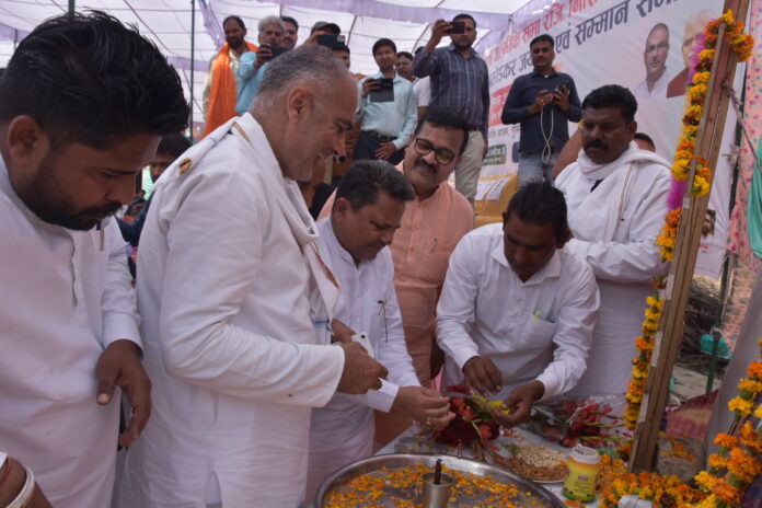 MP Sanjay Bhatia arrived as the chief guest at Dr Bhimrao Ambedkar's birth anniversary