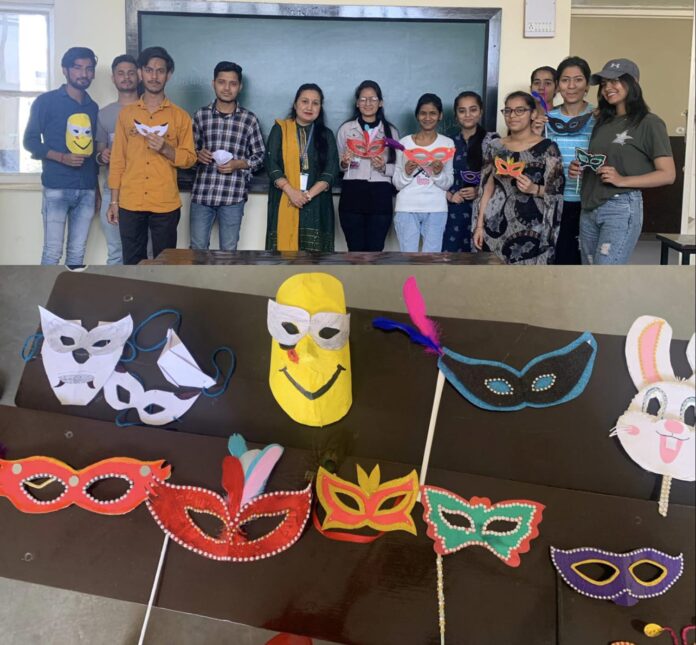 Panipat News/Mask making competition organized for students in IB College