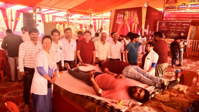 Blood donation camp organized by Shree Shyam Sevak Mandal