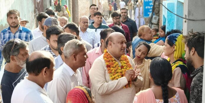 Panipat News/Public Relations Padyatra under the leadership of Panipat rural constituency leader Vijay Jain