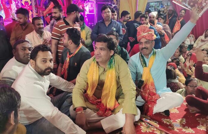 Panipat News/Baba Shyam Sankirtan organized at aath Marla Chowk of Panipat