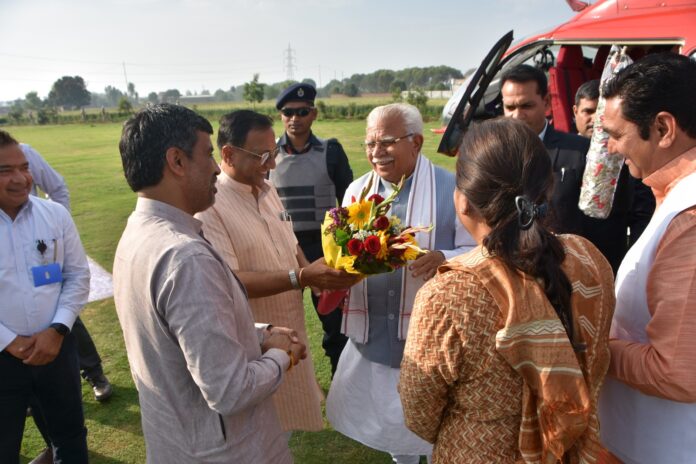 Panipat News/CM Manohar Lal reached Seva Sadhana Kendra located in Pattikalyana