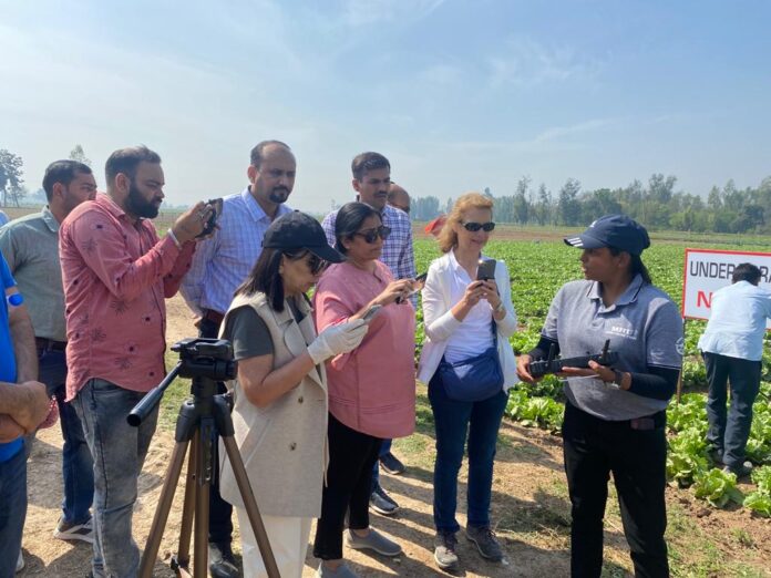 First in drone demonstration prepared by Maharana Pratap Udyan University