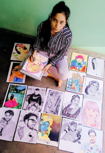 Panipat News/The daughter of Manana village neither went to school nor college to learn art but became an accomplished artist