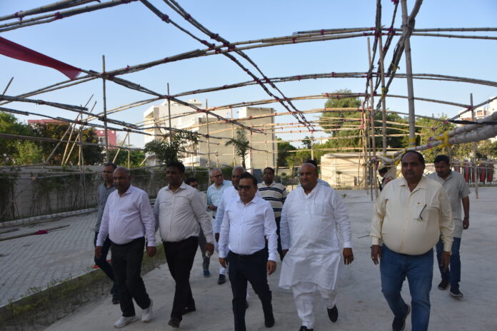 Panipat News/DC visited Jain Sthanak regarding the proposed visit of the Chief Minister on April 10.