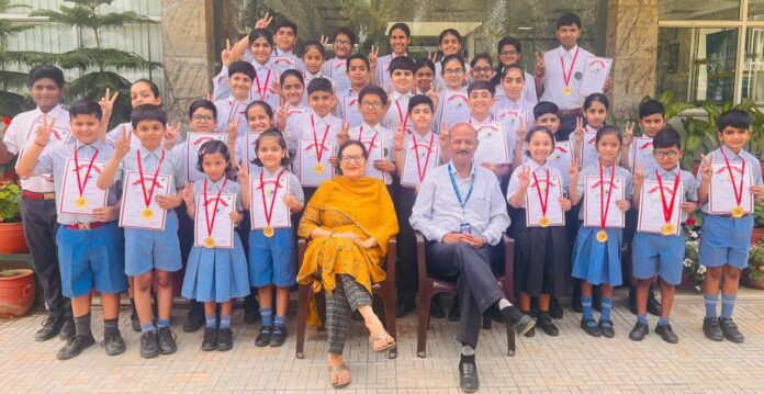 Panipat News/Global Olympiad Foundation prize distribution ceremony organized at Dr. MKK School