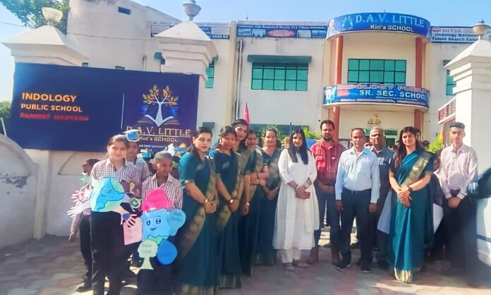 Panipat News/World Earth Day in Indology Public Senior Secondary School