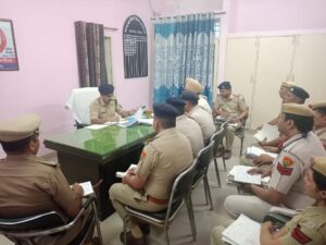 Panipat News/SP Ajit Singh Shekhawat conducted a formal inspection of Police Station Samalkha-Bapauli and Sanauli