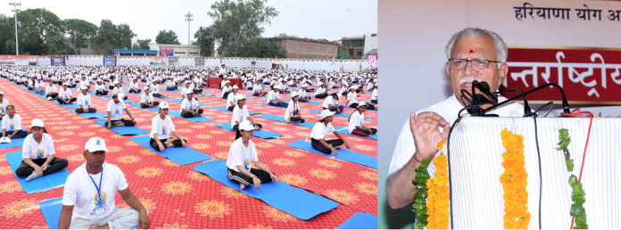 Panipat News-Yoga Day-Shivaji Stadium