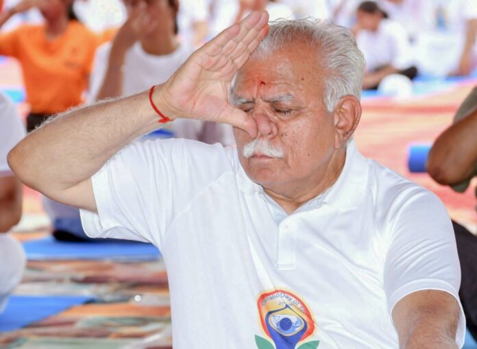 Panipat News-Yog Day-CM Manoharlal