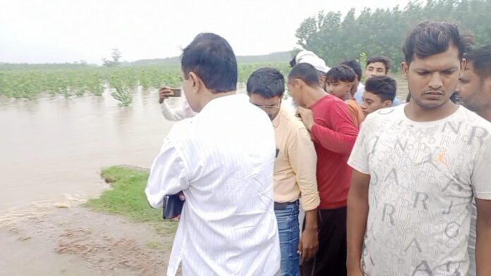 Rising Water Level in Yamuna River