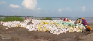 Erosion Due To Excess Water In Yamuna River