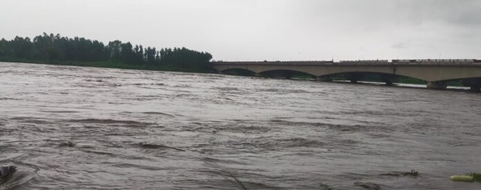 Panipat- Yamuna River in Spate