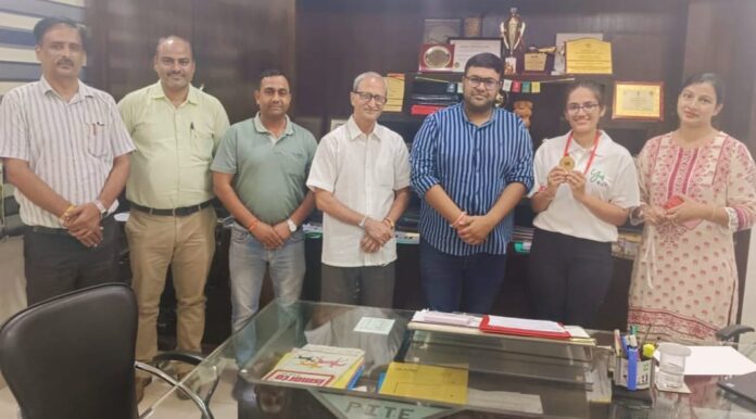 PIET B.Tech Student Lavanya Won Gold In Wushu