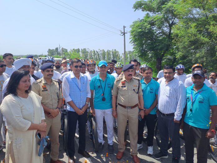 Cyclothon Rally Reached Panipat Grand Welcome