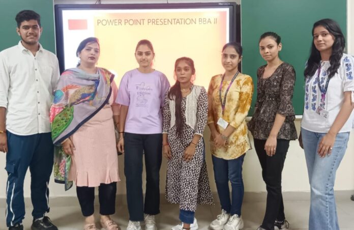 Power Point Competition Organized In I.B. PG College