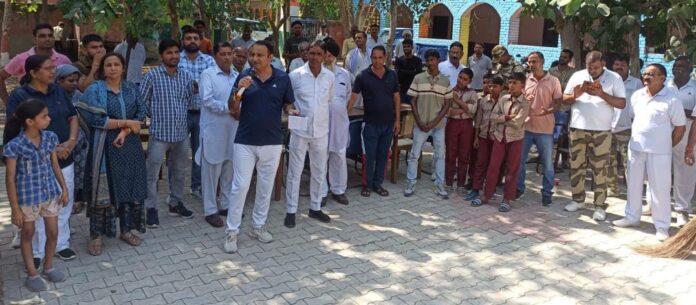 Cleanliness campaign in Government Secondary School Bohli