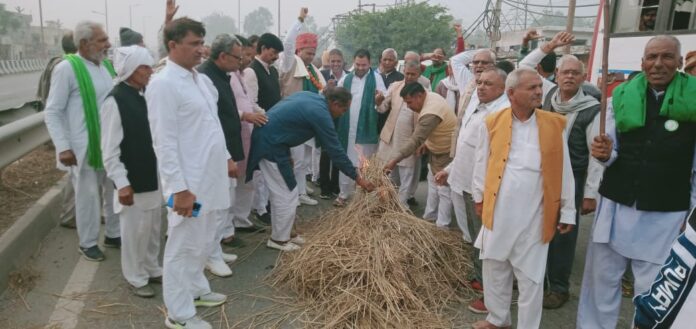  Burnt Effigy Of Minister J.P. Dalal